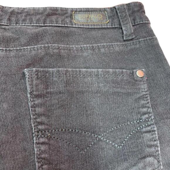 Buffalo David Bitton Womens Gray Corduroy Pants Mid Rise Slim Leg Size 10x32 - Picture 6 of 10